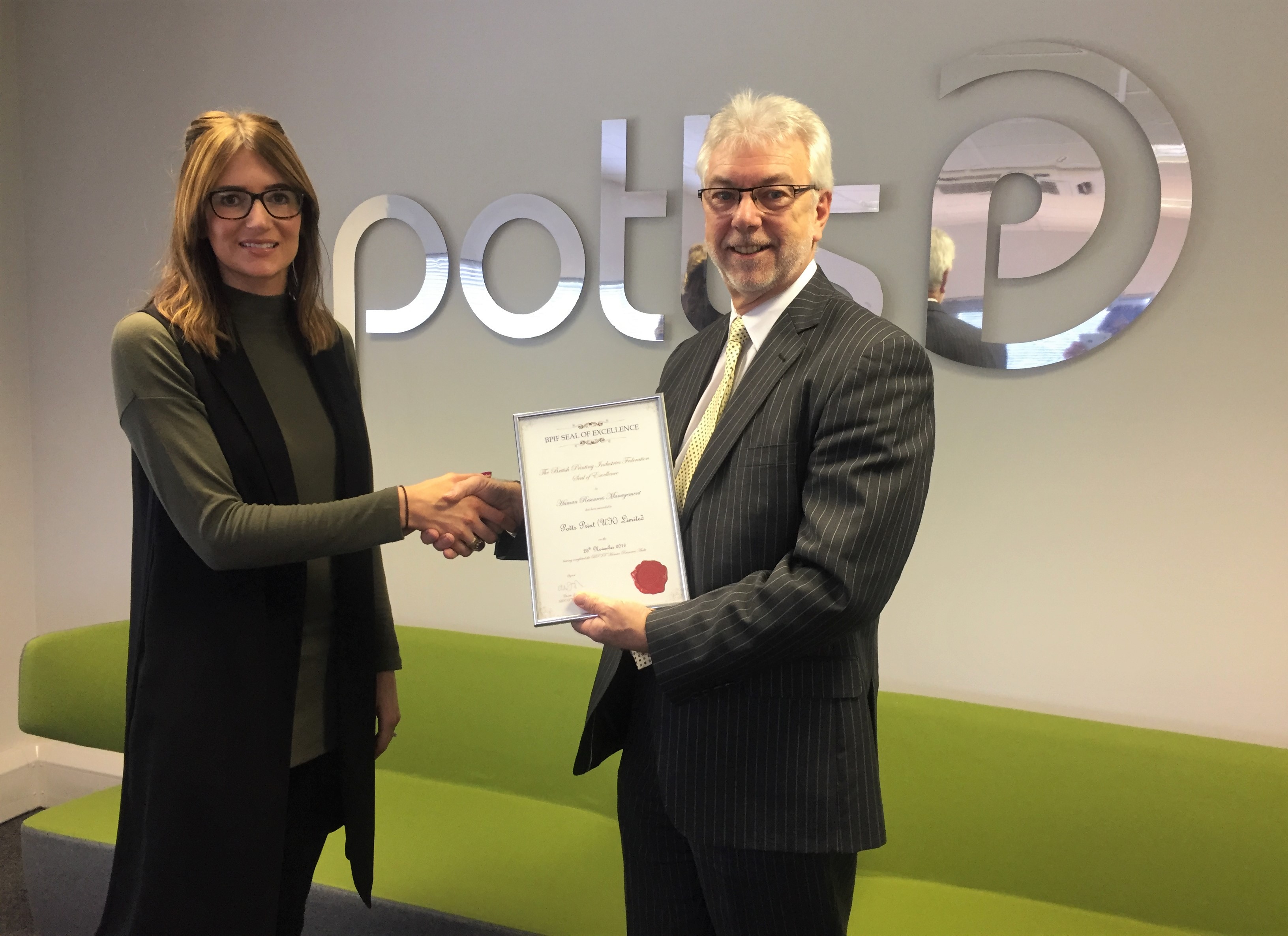BPIF member Potts Print achieves BPIF HR Seal of Excellence