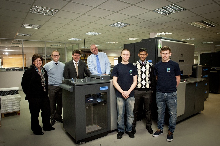 National Apprentice Week- Kathy Woodward and MP's visit the apprentice's at Precision Printing 