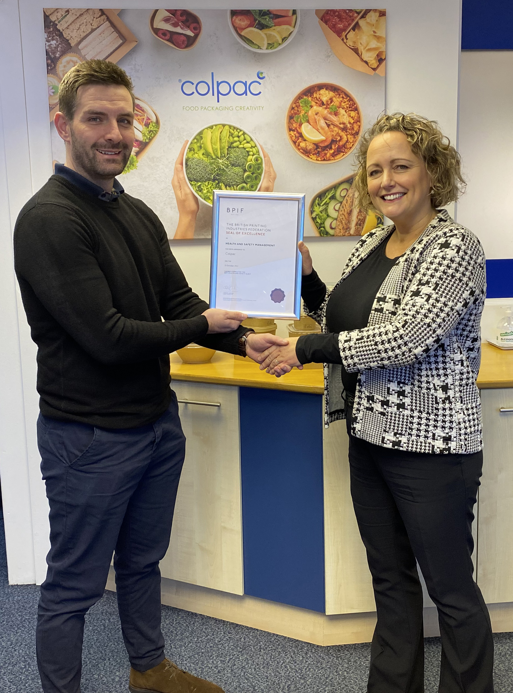 Colpac Awarded Health and Safety Seal of Excellence from the BPIF