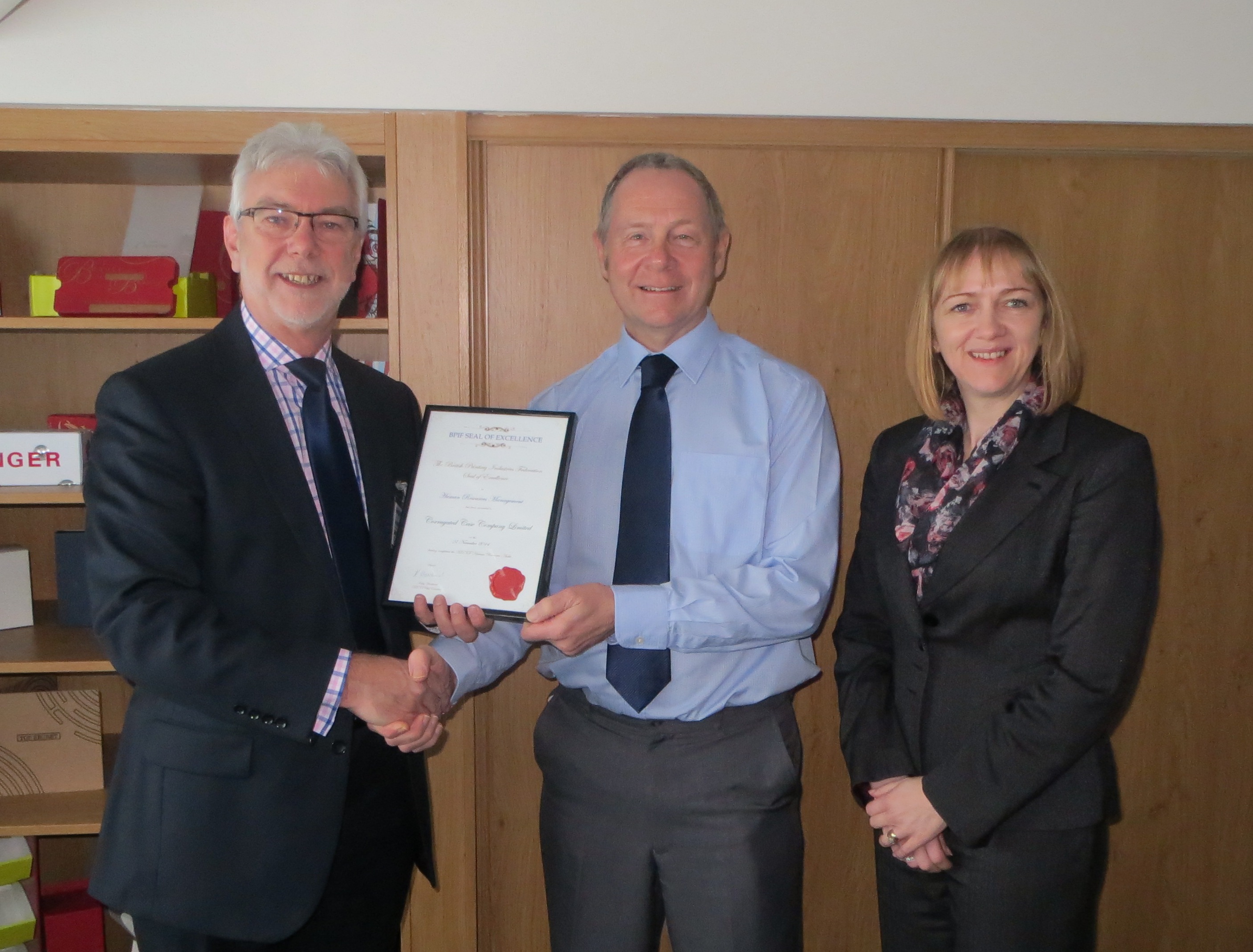 Corrugated Case Company Ltd Awarded BPIF HR Seal of Excellence