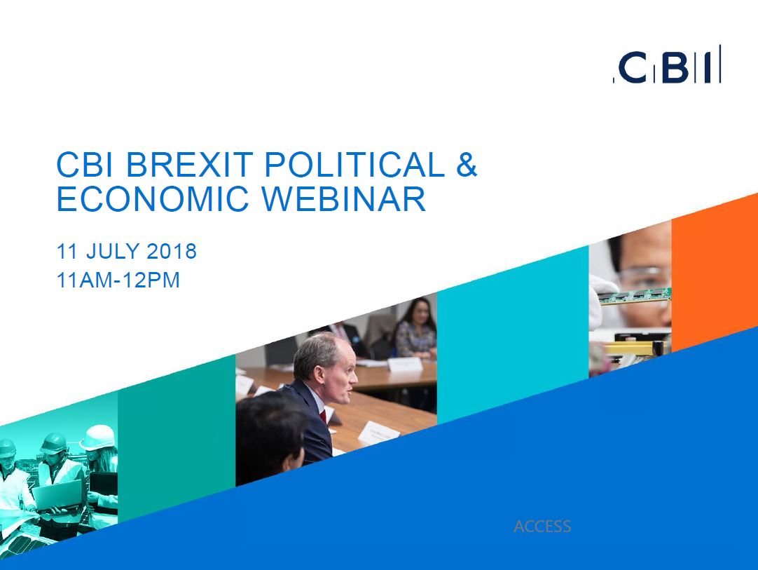 CBI Brexit webinar – economic and political update