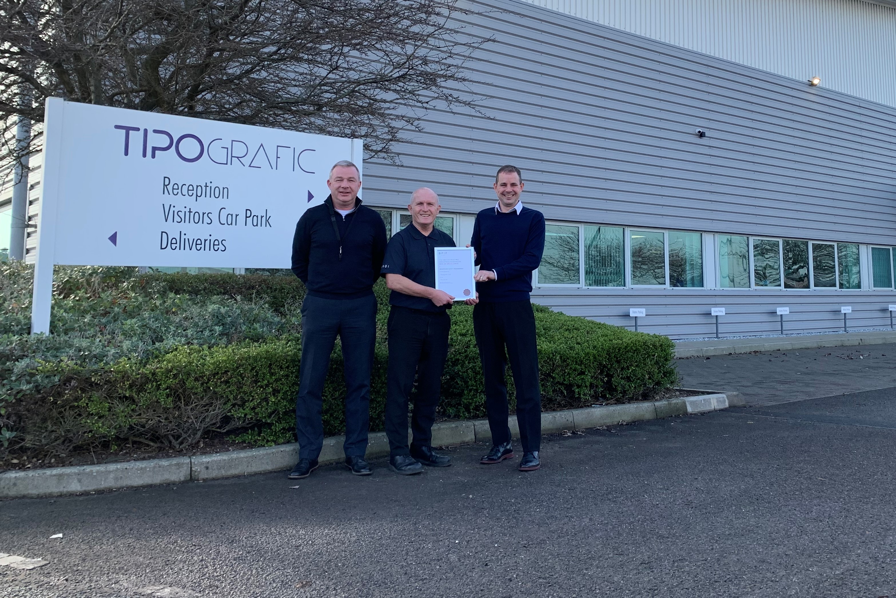 Tipografic achieves their renewal of BPIF Health & Safety Seal of Excellence