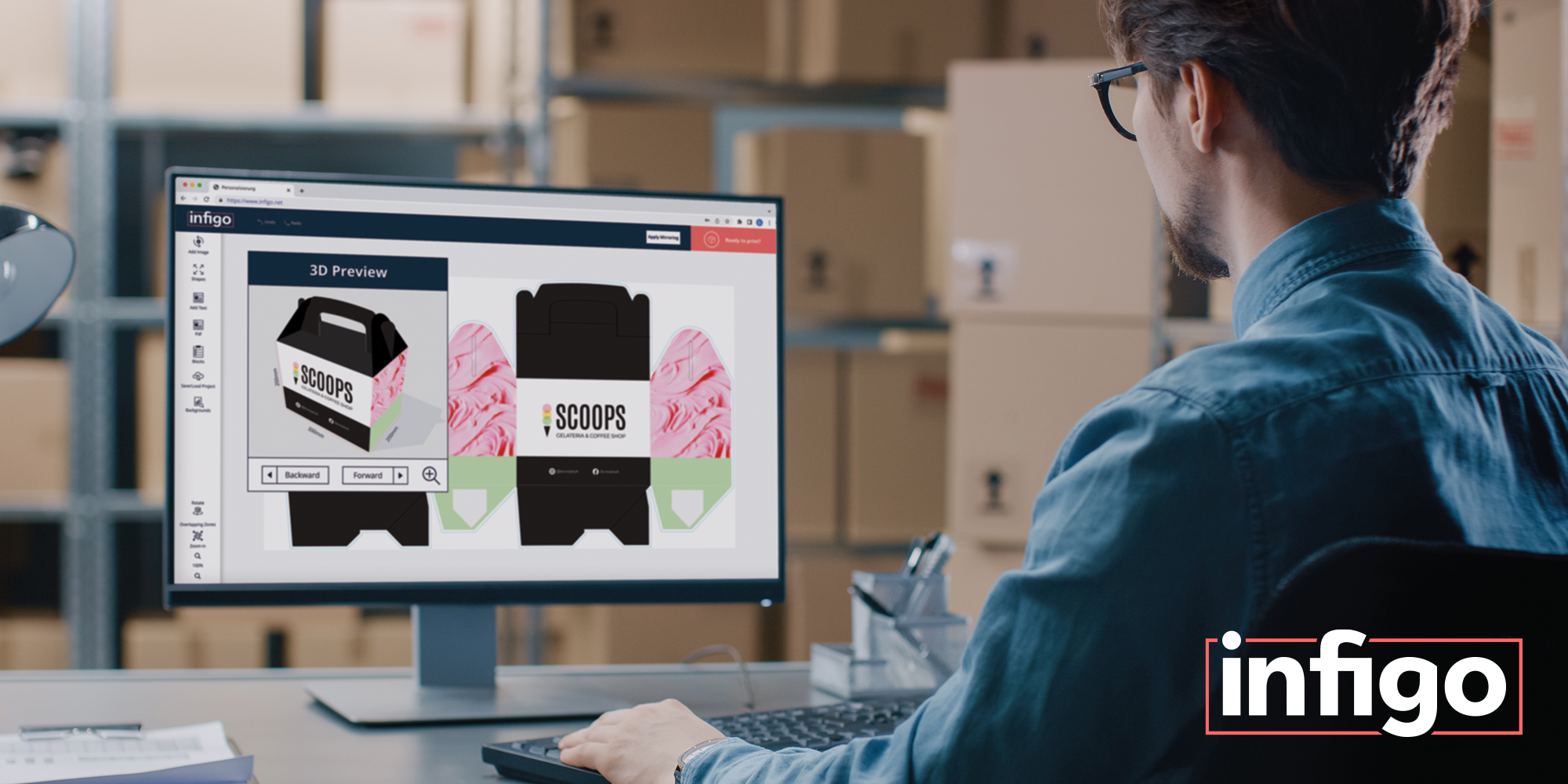 Infigo are bringing the Artificial Intelligence revolution to print and packaging, by unveiling new parametric design tool at InPrint Munich 2023