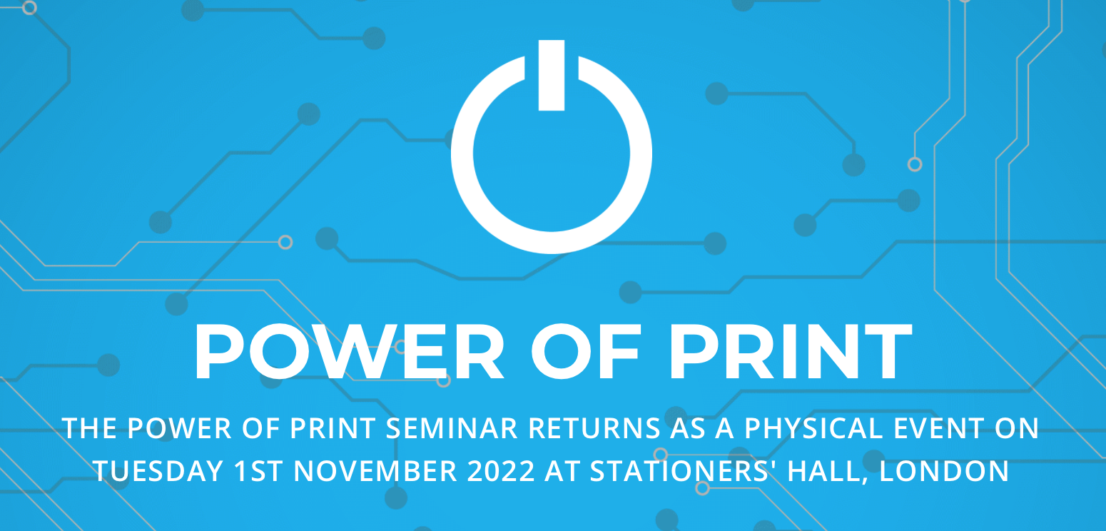 Only 5 weeks to go - Power of Print! 