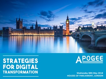 Apogee will be showcasing Strategies for Digital Transformation at The Houses of Parliament