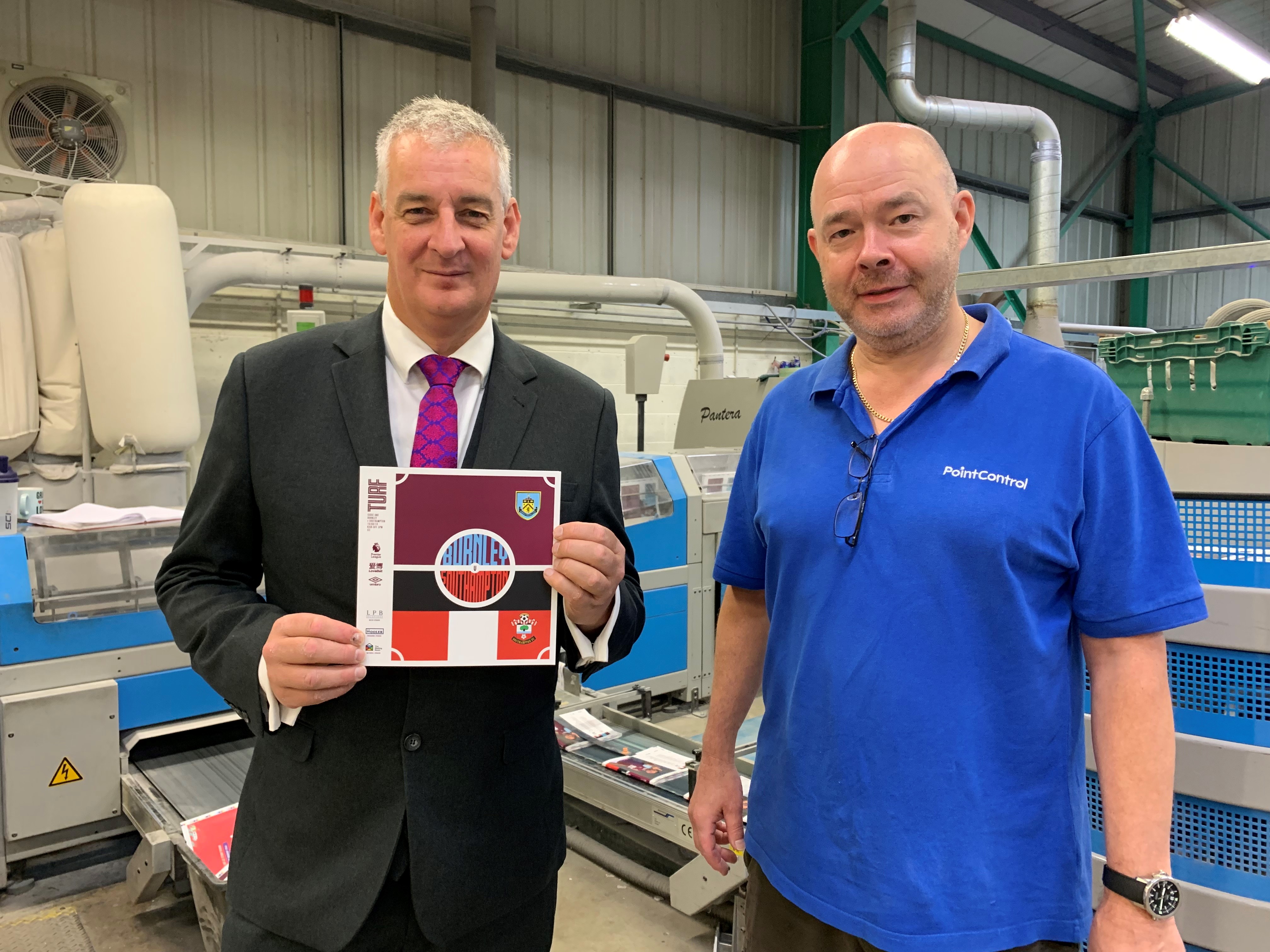 Graham Jones MP visits Point Control Print Finishing Ltd