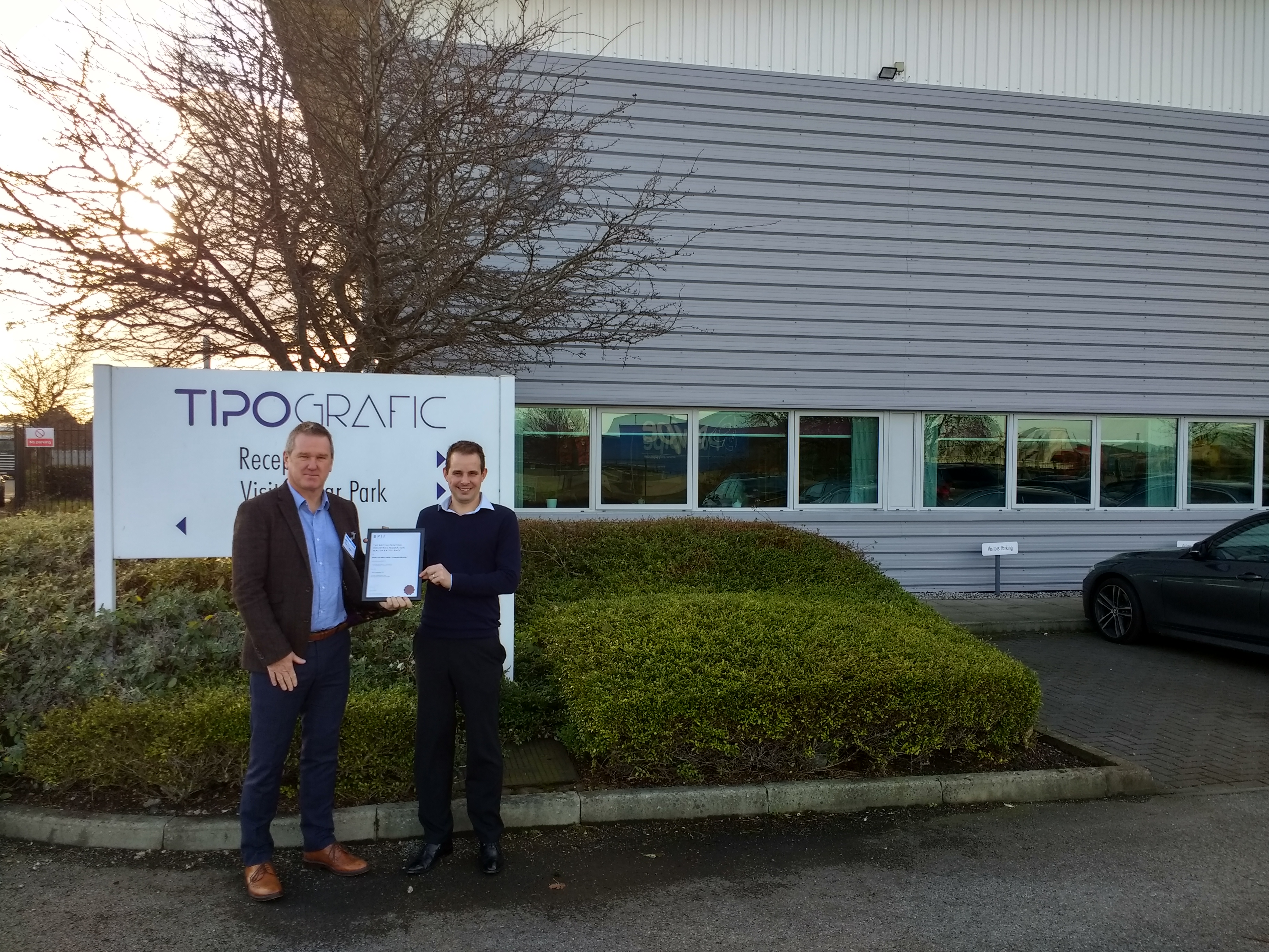Tipografic achieves BPIF Health & Safety Seal of Excellence