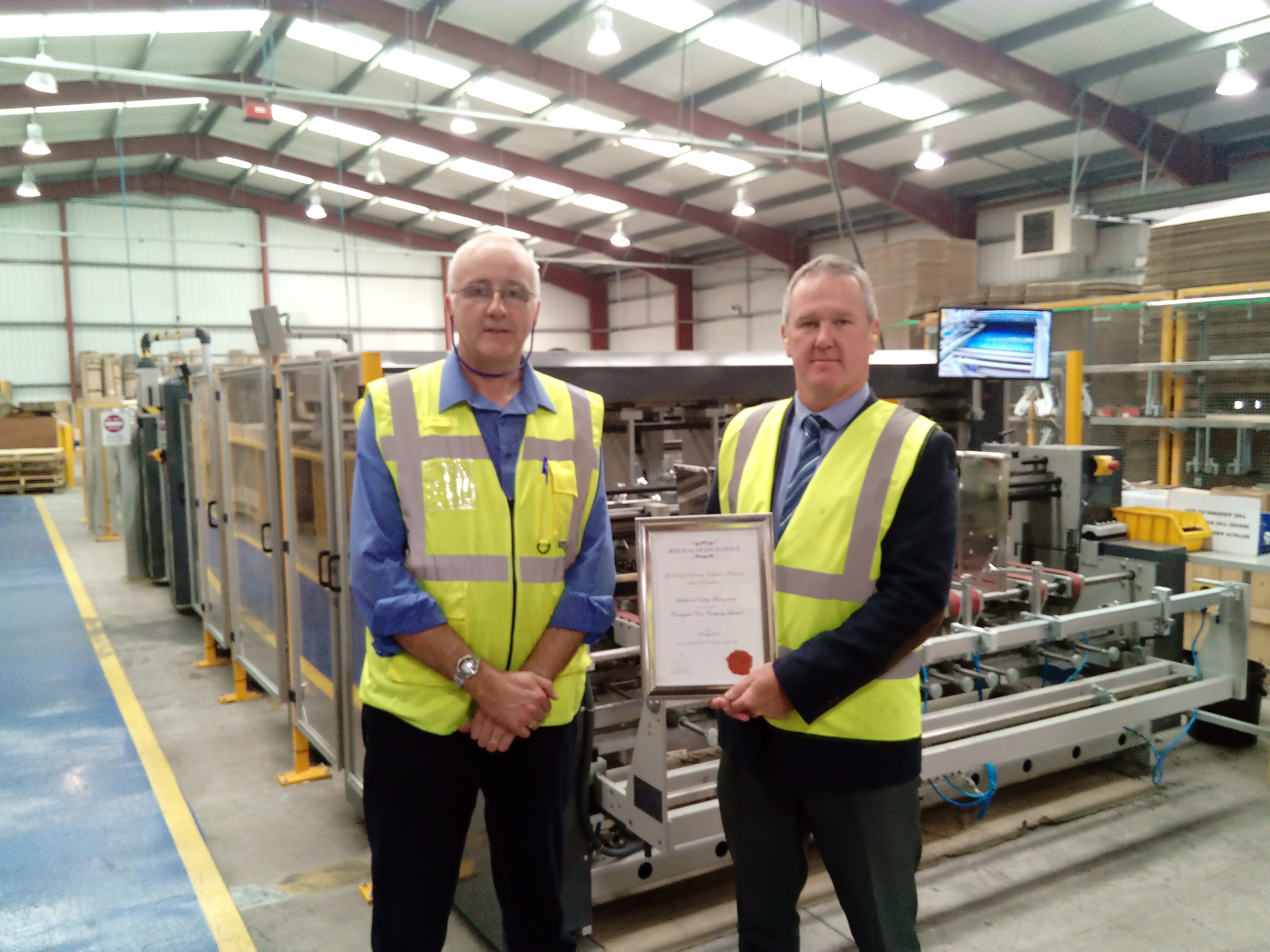 Corrugated Case achieve Health & Safety Seal of Excellence