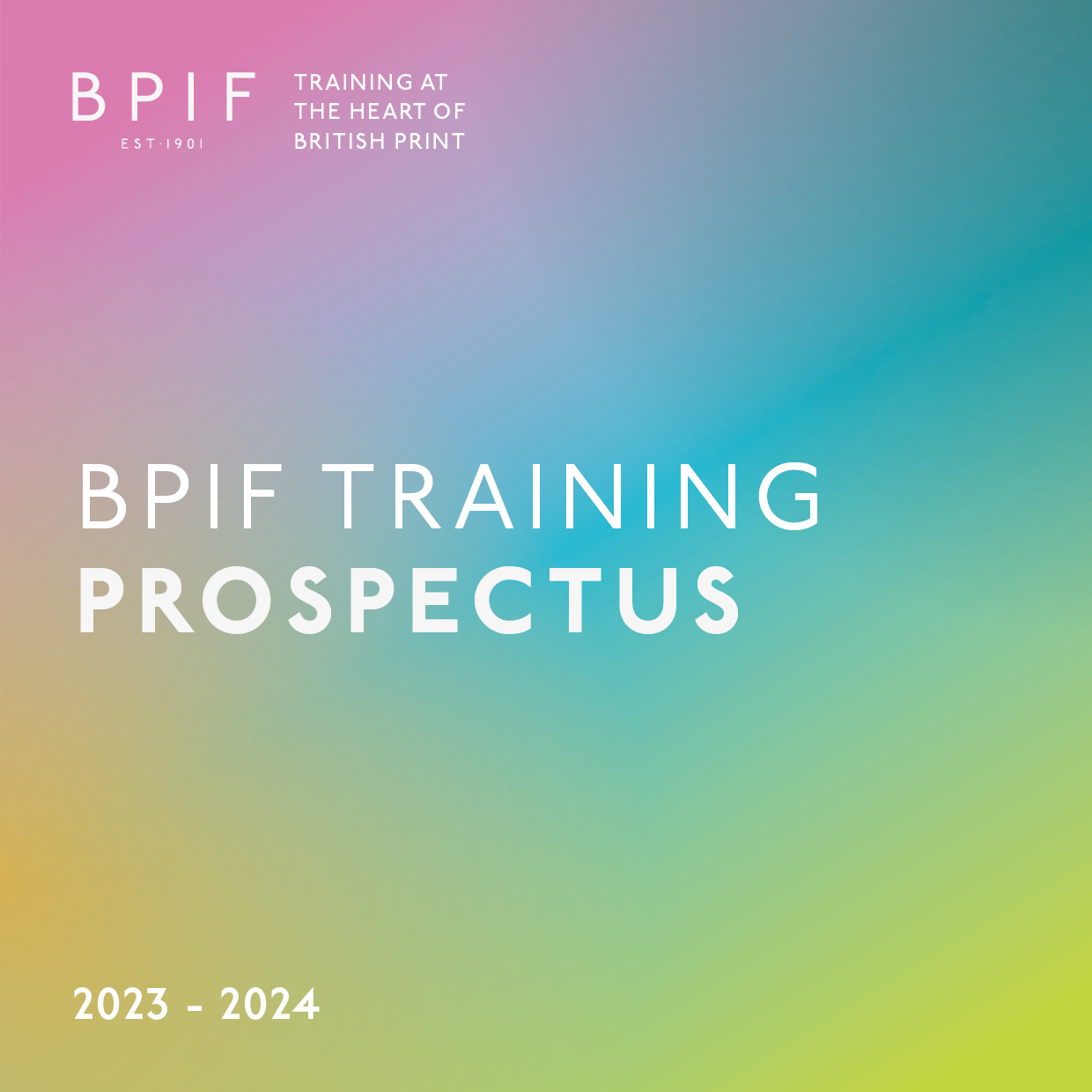 BPIF TRAINING ANNOUNCES NEW TRAINING PROSPECTUS FOR PRINT AND GRAPHICS COMMUNICATIONS INDUSTRY