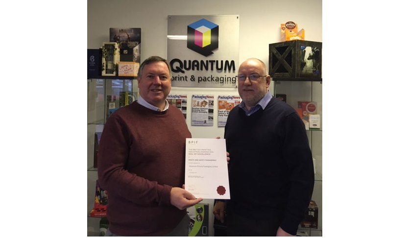 Quantum Print & Packaging achieve BPIF H&S Seal of Excellence