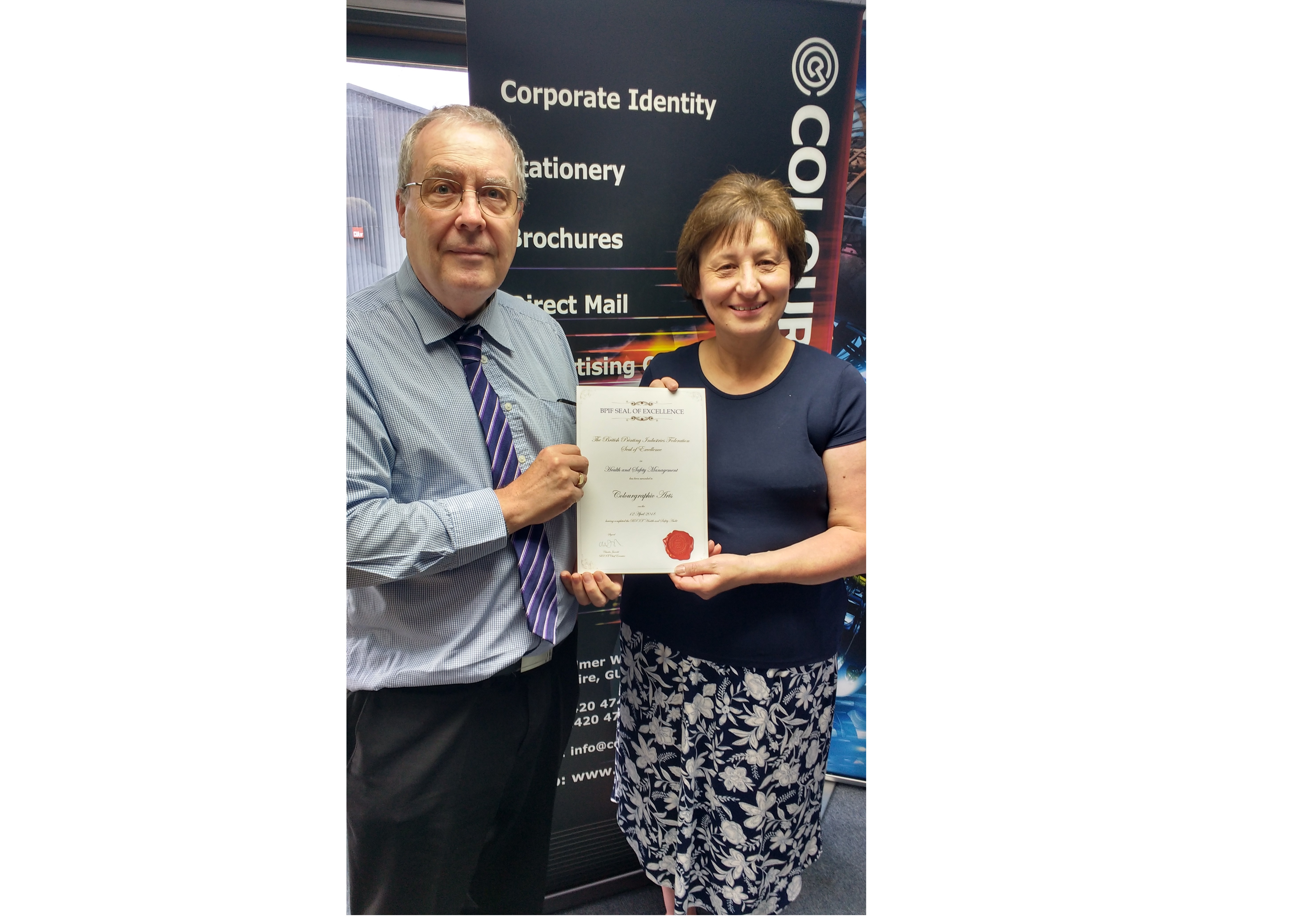 Colourgraphic Arts achieve BPIF Seal of Excellence in H&S