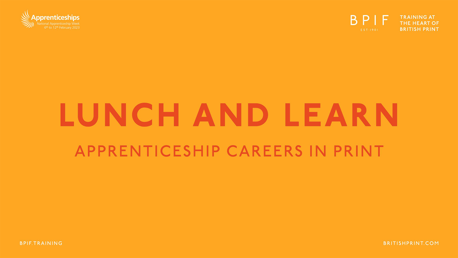 Lunch and Learn – Apprenticeship Careers in Print