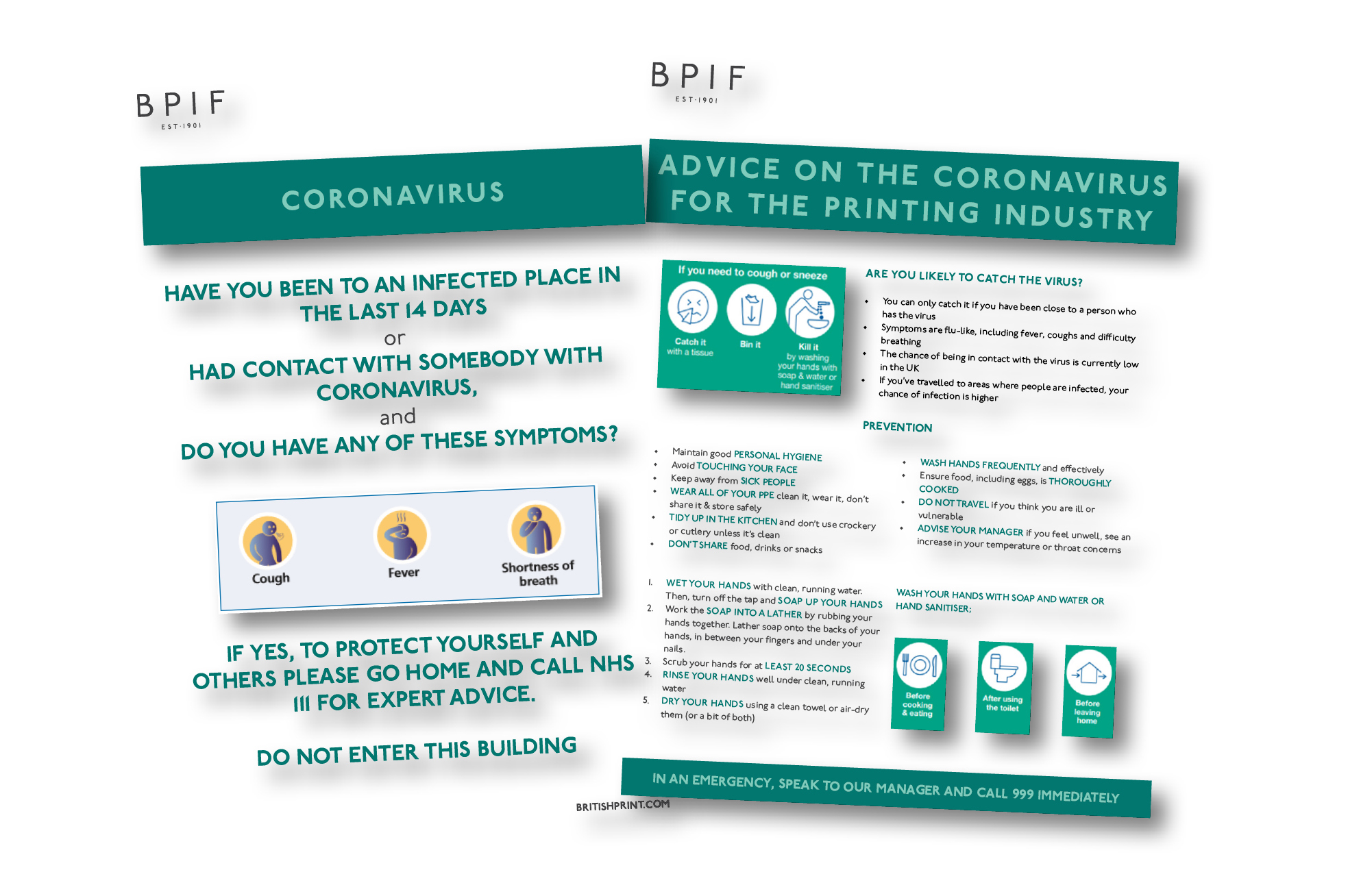 Coronavirus – business best practice – ensure robust processes and planning to protect employees and business resilience 